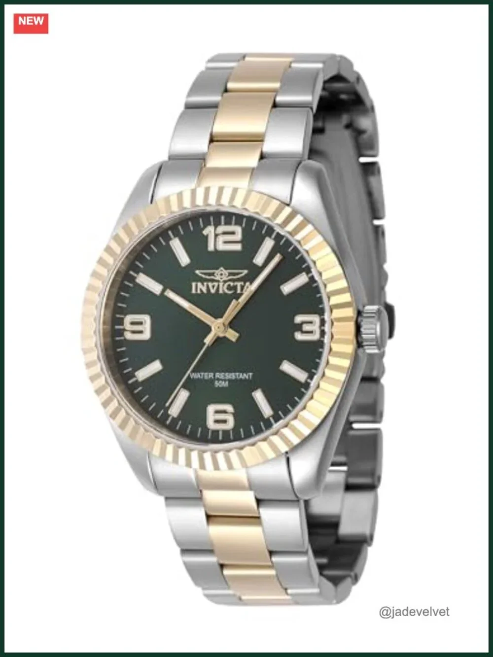 Invicta Specialty Quartz Analog Women's Watch with Foldover Clasp and 50m Water